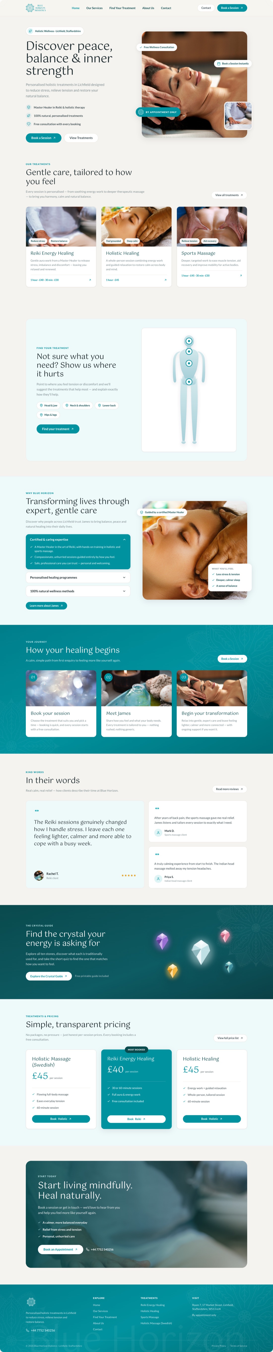 Blue Horizon Holistics homepage